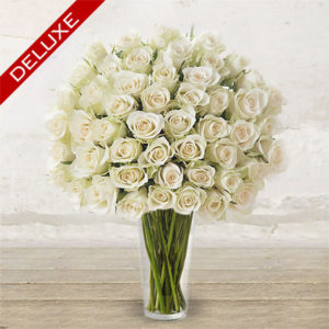 White Roses<br> Long-stem Custom quantity