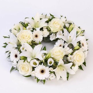 Corona Funebre Bianca