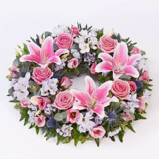 Corona Funebre Rosa